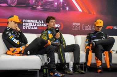 İtalyan GP F1 2024, 1 Eylül 2024, Monza, İtalya - Ferrari Formula 1 Charles Leclerc sürücüsü