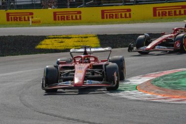 İtalyan GP F1 2024, 1 Eylül 2024, Monza, İtalya - Ferrari Formula 1 Charles Leclerc sürücüsü