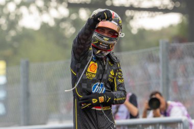 İtalyan GP F1 2024, 1 Eylül 2024, Monza, İtalya - Ferrari Formula 1 Charles Leclerc sürücüsü