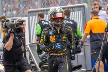 İtalyan GP F1 2024, 1 Eylül 2024, Monza, İtalya - Ferrari Formula 1 Charles Leclerc sürücüsü