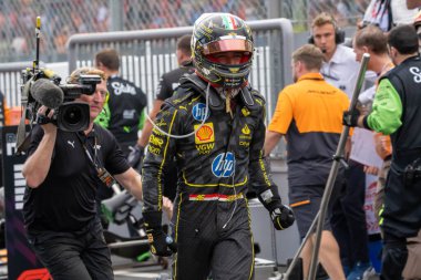 İtalyan GP F1 2024, 1 Eylül 2024, Monza, İtalya - Ferrari Formula 1 Charles Leclerc sürücüsü