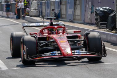 İtalyan GP F1 2024, 1 Eylül 2024, Monza, İtalya - Ferrari Formula 1 Charles Leclerc sürücüsü
