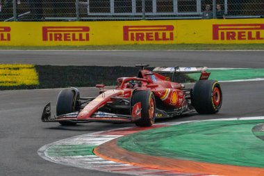 İtalyan GP F1 2024, 1 Eylül 2024, Monza, İtalya - Ferrari Formula 1 Charles Leclerc sürücüsü