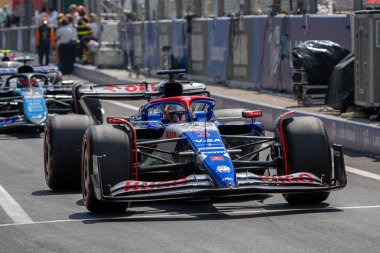 İtalyan GP F1 2024, 1 Eylül 2024, Monza, İtalya - Formula 1 Daniel Ricciardo Yarış Bulls sürücüsü