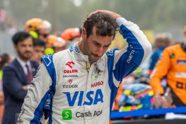 İtalyan GP F1 2024, 1 Eylül 2024, Monza, İtalya - Formula 1 Daniel Ricciardo Yarış Bulls sürücüsü