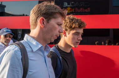 İtalyan GP F1 2024, 1 Eylül 2024, Monza, İtalya - Formula 1 Franco Colapinto Williams sürücüsü