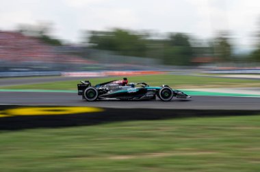 İtalyan GP F1 2024, 1 Eylül 2024, Monza, İtalya - Mercedes sürücüsü George Russell