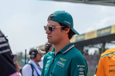 İtalyan GP F1 2024, 1 Eylül 2024, Monza, İtalya - Aston Martin için Formula 1 Lance Stroll sürücüsü