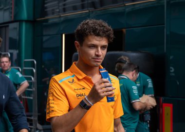 İtalyan GP F1 2024, 1 Eylül 2024, Monza, İtalya - McLaren Formula 1 Norris sürücüsü