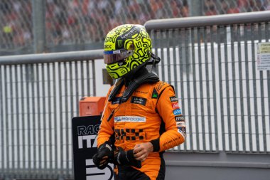 İtalyan GP F1 2024, 1 Eylül 2024, Monza, İtalya - McLaren Formula 1 Norris sürücüsü