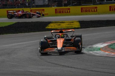 İtalyan GP F1 2024, 1 Eylül 2024, Monza, İtalya - McLaren Formula 1 pilotu Oscar Piastri