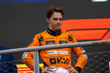 İtalyan GP F1 2024, 1 Eylül 2024, Monza, İtalya - McLaren Formula 1 pilotu Oscar Piastri