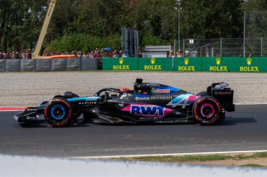 Italian GP F1 2024 on September 1 2024 at Monza, Italy - Formula 1 Esteban Ocon driver for Alpine clipart