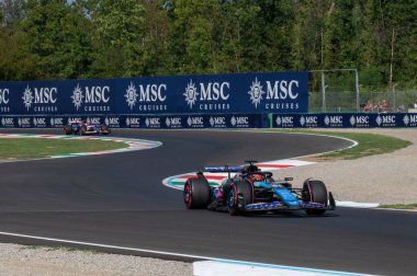 İtalyan GP F1 2024, 1 Eylül 2024, Monza, İtalya - Formula 1 Esteban Ocon Alp sürücüsü