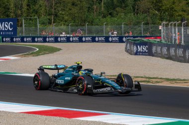 İtalyan GP F1 2024, 1 Eylül 2024, Monza, İtalya - Aston Martin 'in Formula 1 Fernando Alonso sürücüsü