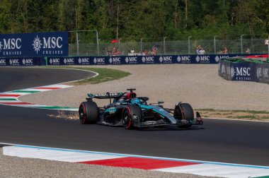 İtalyan GP F1 2024, 1 Eylül 2024, Monza, İtalya - Mercedes sürücüsü George Russell