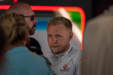 İtalyan GP F1 2024, 1 Eylül 2024, Monza, İtalya - Haas Formula 1 pilotu Kevin Magnussen
