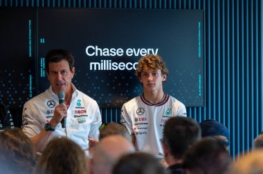 İtalyan GP F1 2024, 1 Eylül 2024, Monza, İtalya - Mercedes 'in Formula 1 Kimi Antonelli sürücüsü