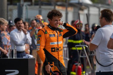 İtalyan GP F1 2024, 1 Eylül 2024, Monza, İtalya - McLaren Formula 1 Norris sürücüsü