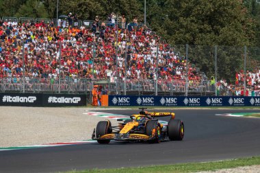 İtalyan GP F1 2024, 1 Eylül 2024, Monza, İtalya - McLaren Formula 1 pilotu Oscar Piastri