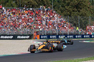 İtalyan GP F1 2024, 1 Eylül 2024, Monza, İtalya - McLaren Formula 1 pilotu Oscar Piastri