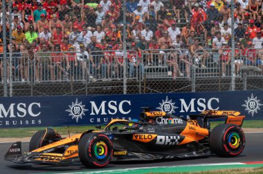 İtalyan GP F1 2024, 1 Eylül 2024, Monza, İtalya - McLaren Formula 1 pilotu Oscar Piastri