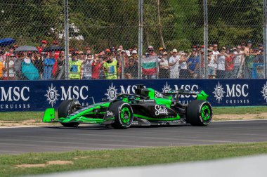 İtalyan GP F1 2024, 1 Eylül 2024, Monza, İtalya - Sauber Formula 1 Valtteri Bottas sürücüsü
