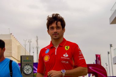 Katar GP F1 2024, 28 Kasım 2024, Losail, Katar - Formula 1 Charles Leclerc Ferrari sürücüsü