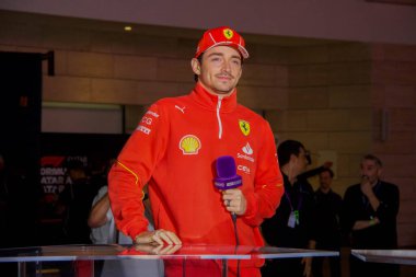 Katar GP F1 2024, 28 Kasım 2024, Losail, Katar - Formula 1 Charles Leclerc Ferrari sürücüsü