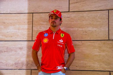 Katar GP F1 2024, 28 Kasım 2024, Losail, Katar - Formula 1 Charles Leclerc Ferrari sürücüsü
