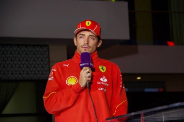 Katar GP F1 2024, 28 Kasım 2024, Losail, Katar - Formula 1 Charles Leclerc Ferrari sürücüsü