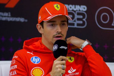 Katar GP F1 2024, 28 Kasım 2024, Losail, Katar - Formula 1 Charles Leclerc Ferrari sürücüsü