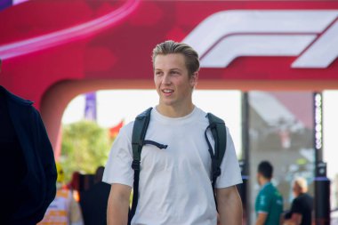 Katar GP F1 2024, 29 Kasım 2024, Losail, Katar - Formula 1 Yarışçı Bulls sürücüsü Liam Lawson