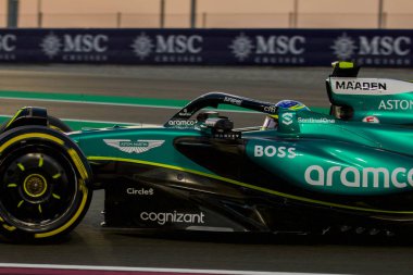 Katar GP F1 2024, 30 Kasım 2024, Losail, Katar - Aston Martin için Formula 1 Lance Stroll sürücüsü