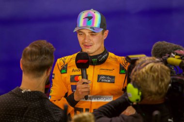 Katar GP F1 2024, 30 Kasım 2024, Losail, Katar - McLaren için Formula 1 Lando Norris sürücüsü