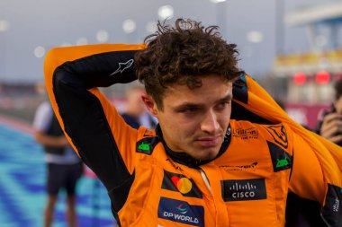 Katar GP F1 2024, 30 Kasım 2024, Losail, Katar - McLaren için Formula 1 Lando Norris sürücüsü