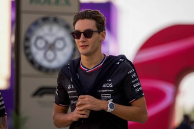 Katar GP F1 2024, 30 Kasım 2024, Losail, Katar - Mercedes için Formula 1 George Russell sürücüsü