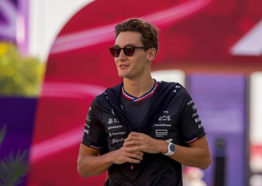 Katar GP F1 2024, 30 Kasım 2024, Losail, Katar - Mercedes için Formula 1 George Russell sürücüsü