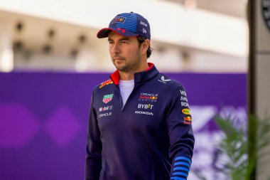 Katar GP F1 2024, 30 Kasım 2024, Losail, Katar - Formula 1 Sergio Perez Red Bull sürücüsü