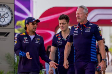 Katar GP F1 2024, 30 Kasım 2024, Losail, Katar - Formula 1 Sergio Perez Red Bull sürücüsü