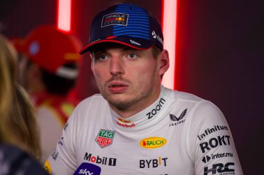 Katar GP F1 2024, 1 Aralık 2024, Losail, Katar - Formula 1 Red Bull için Max Verstappen sürücüsü