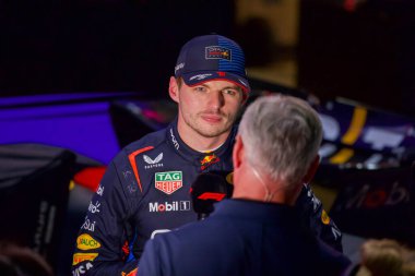 Katar GP F1 2024, 1 Aralık 2024, Losail, Katar - Formula 1 Red Bull için Max Verstappen sürücüsü