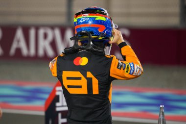 Katar GP F1 2024, 1 Aralık 2024, Losail, Katar - McLaren için Formula 1 Oscar Piastri sürücüsü