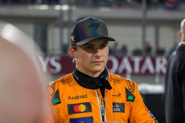 Katar GP F1 2024, 1 Aralık 2024, Losail, Katar - McLaren için Formula 1 Oscar Piastri sürücüsü
