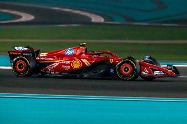 Abu Dabi GP F1 2024, 7 Aralık 2024, Yas Marina, Abu Dabi - Ferrari Formula 1 Carlos Sainz sürücüsü