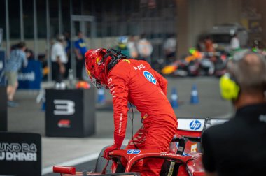 Abu Dabi GP F1 2024, 7 Aralık 2024, Yas Marina, Abu Dabi - Ferrari Formula 1 Carlos Sainz sürücüsü