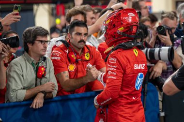 Abu Dabi GP F1 2024, 7 Aralık 2024, Yas Marina, Abu Dabi - Ferrari Formula 1 Carlos Sainz sürücüsü