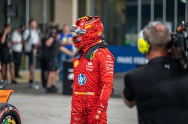 Abu Dabi GP F1 2024, 7 Aralık 2024, Yas Marina, Abu Dabi - Ferrari Formula 1 Carlos Sainz sürücüsü