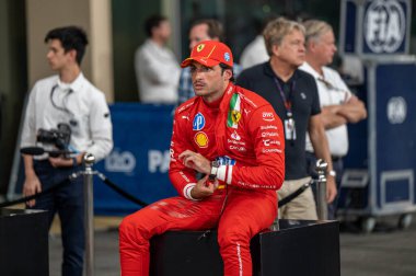 Abu Dabi GP F1 2024, 7 Aralık 2024, Yas Marina, Abu Dabi - Ferrari Formula 1 Carlos Sainz sürücüsü
