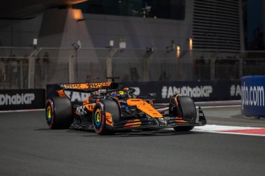 Abu Dabi GP F1 2024, 7 Aralık 2024, Yas Marina, Abu Dabi - McLaren Formula 1 Oscar Piastri sürücüsü